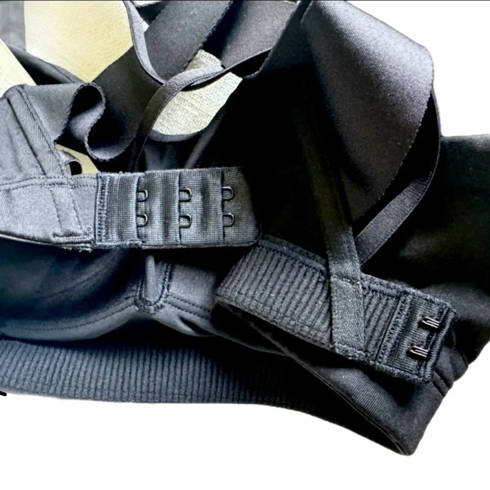 NWT CALIA Black Strappy Sports Bra XSMALL– Medium Support - Picture 5 of 6